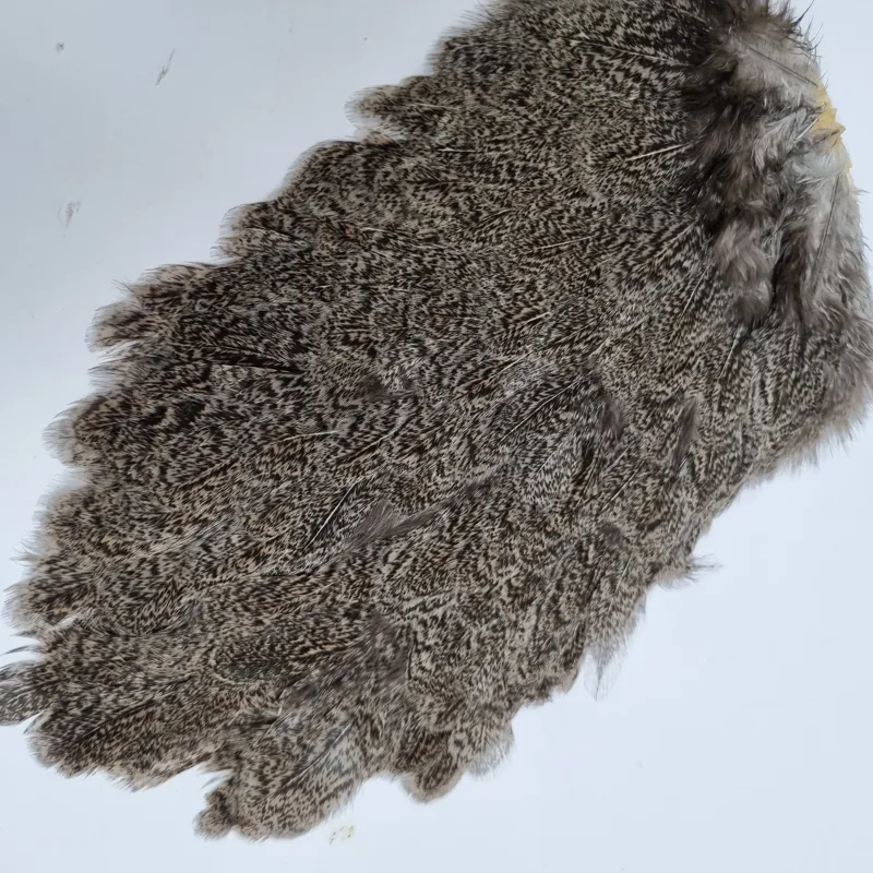 Whiting Coq de Leon Hen Saddle in Silver Speckled-3